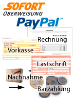 Sichere Zahlungsarten bei Filteria.de
